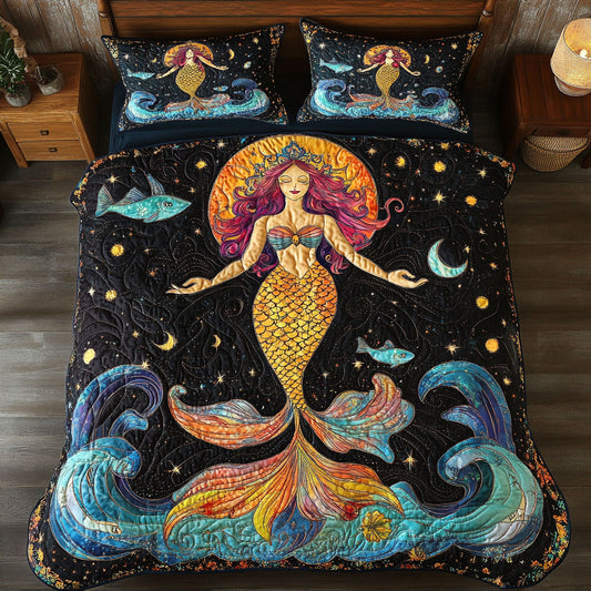 Starry Ocean Siren WY1208074CL Duvet Cover Set