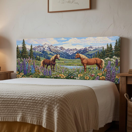 Majestic Horse XR1212018CL Quilted Headboard Slipcover
