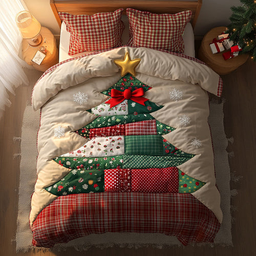 Vintage Glow Christmas Tree WN1211122CL Duvet Cover Set