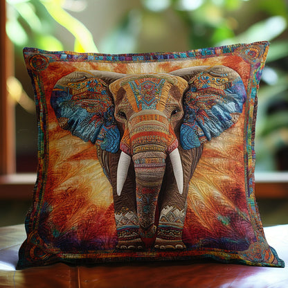 Boho Elephant WN1002092CL Quilt Pillow Case