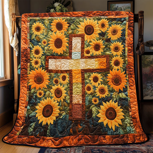 Cross Sunflower WX1001012CL Quilt