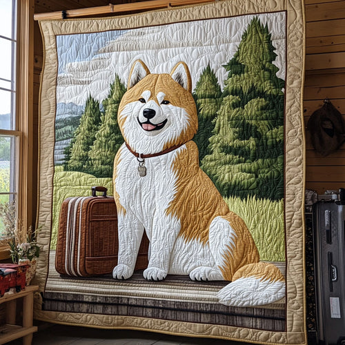 Charming Akita CP1006011CL Quilt