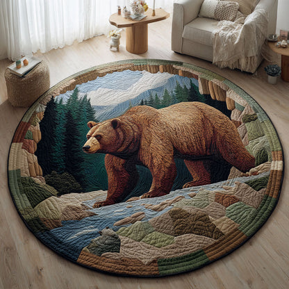 Wild Bear CW1001084CL Quilted Round Mat