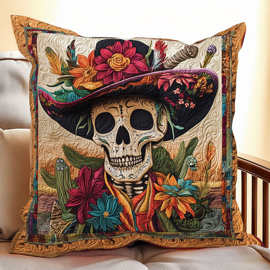 Cactus Skull WX0406073CL Quilt Pillow Case