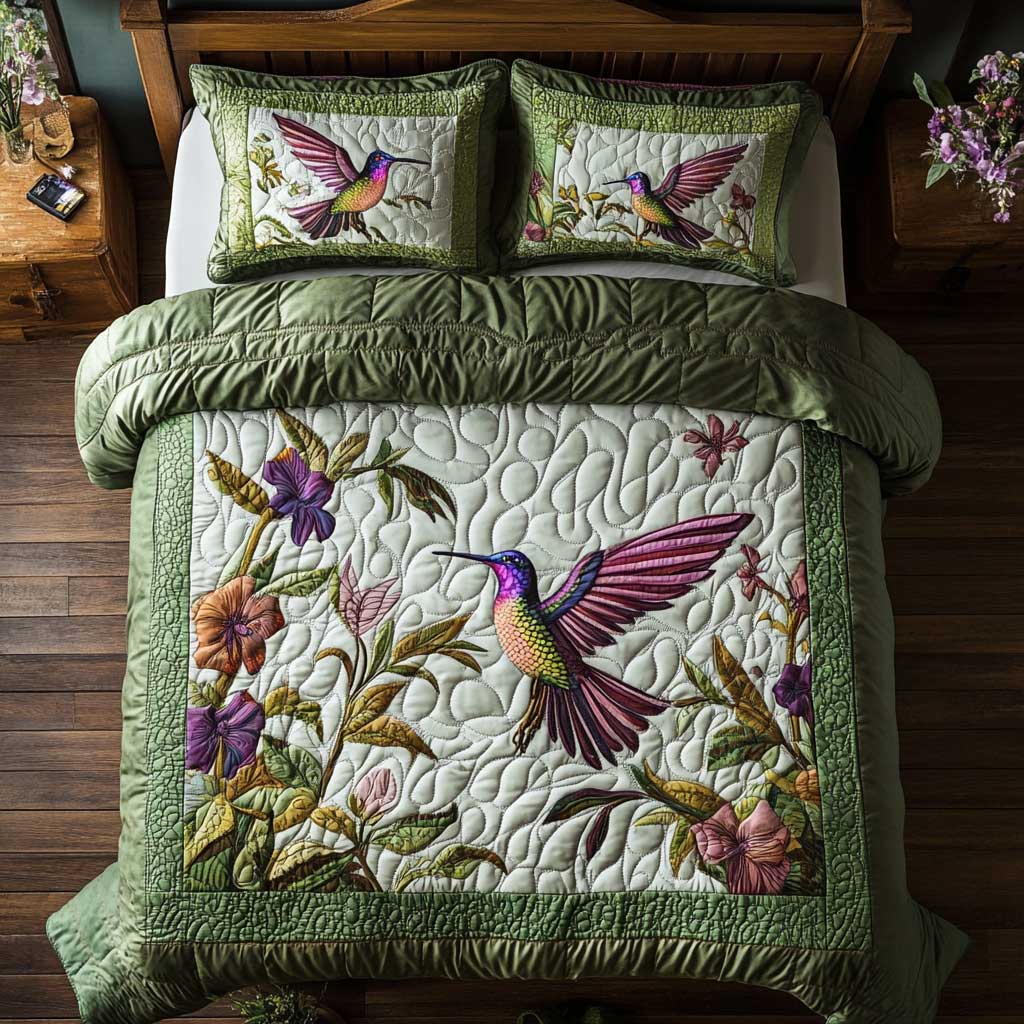 Vibrant Hummingbird WP2101053CL Duvet Cover Set