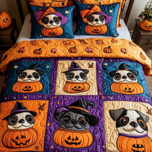 Pug Witches XR1209042CL Duvet Cover Set