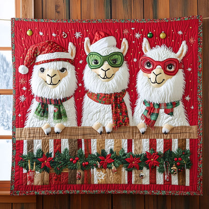 Llama Christmas Friend CW1811033CL Quilt