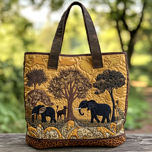 African Journey WN2309006CL Quilted Tote Bag