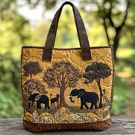 African Journey WN2309006CL Quilted Tote Bag
