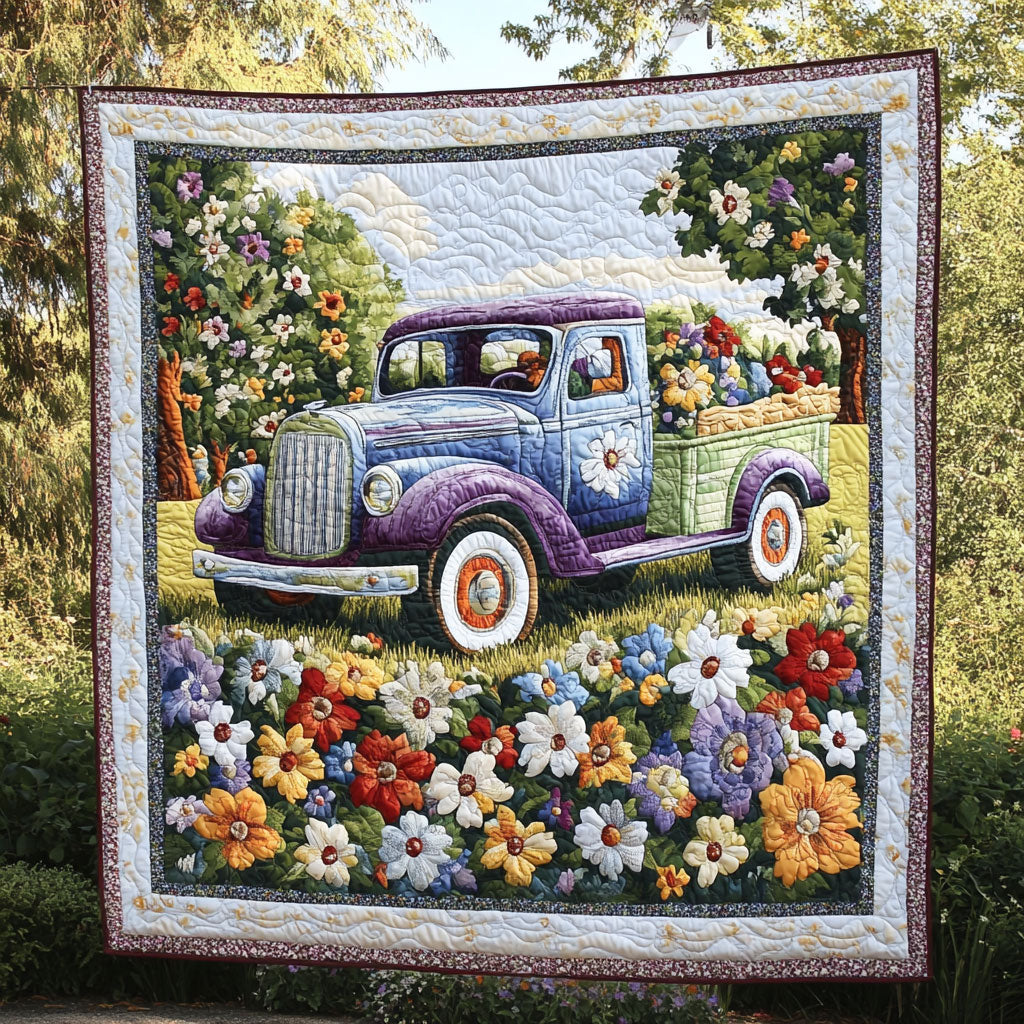Flower Truck WN2409019CL Quilt