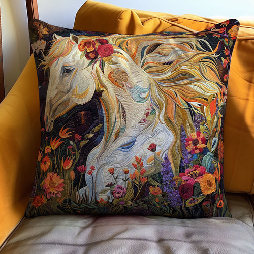 Flower Horse WJ2611048CL Quilt Pillow Case