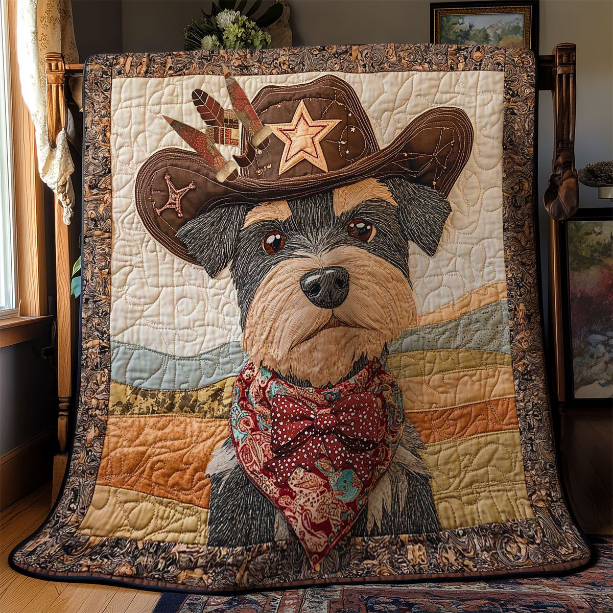 Sheriff Schnauzer WN2312005CL Quilt