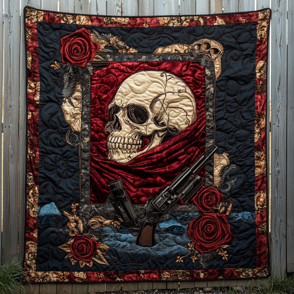 Iron Rose Skull WN2308056CL Quilt