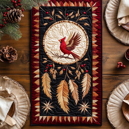 Dreamcatcher Cardinal WY2504028CL Quilted Table Runner