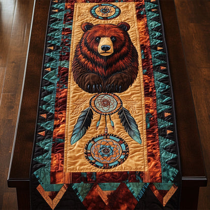 Native Bear CM1705041CL Quilted Table Runner