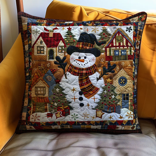 Christmas Snowman WJ1810033CL Quilt Pillow Case