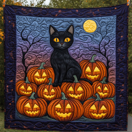Black Cat And Pumpkin LT1809023CL Quilt