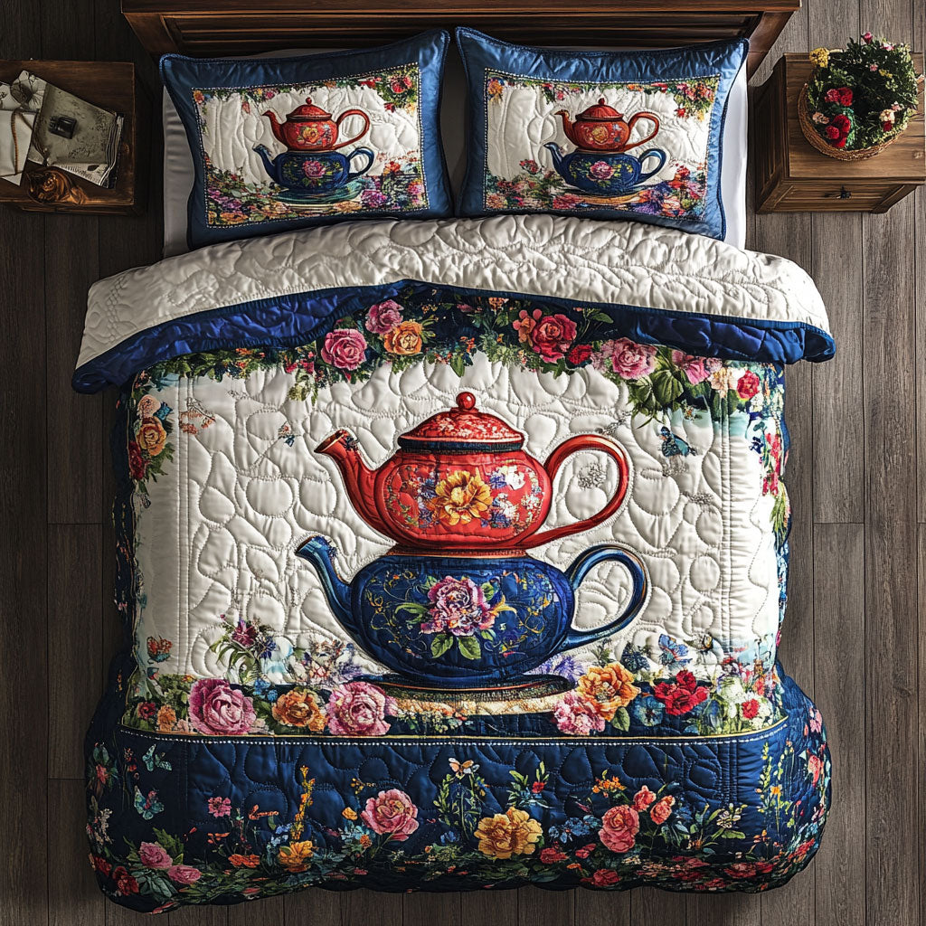 VintageTeaport In Flower WY1302121CL Duvet Cover Set