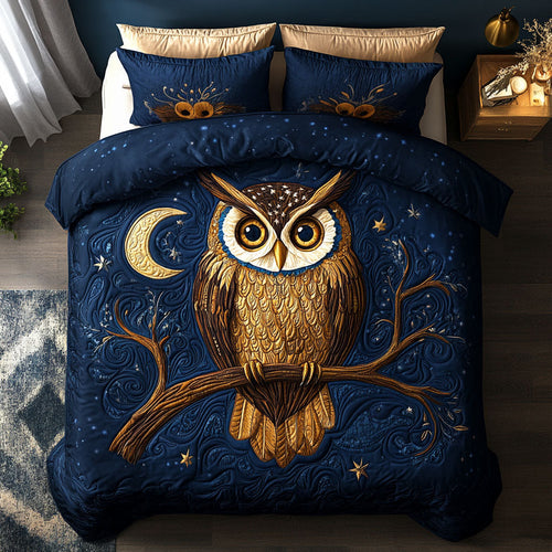 Majestic Night Owl XK2009021CL Duvet Cover Set