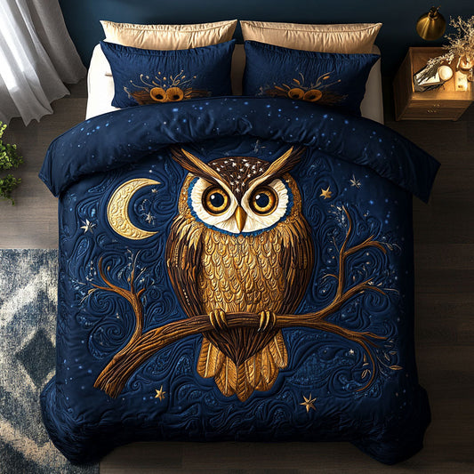 Majestic Night Owl XK2009021CL Duvet Cover Set