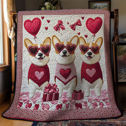 Corgi Heart Parade WN3112014CL Quilt