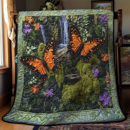 Mystic Butterfly In Forest WY2103024CL Quilt