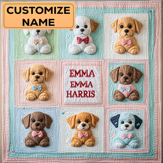 Little Buddy Love CW2807036CL Personalized Baby Quilt