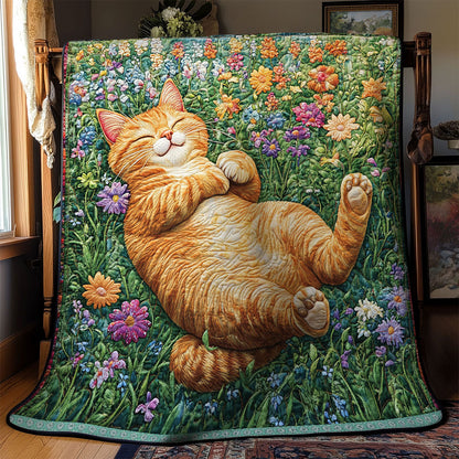 Cute Orange Cat WT0602016CL Quilt