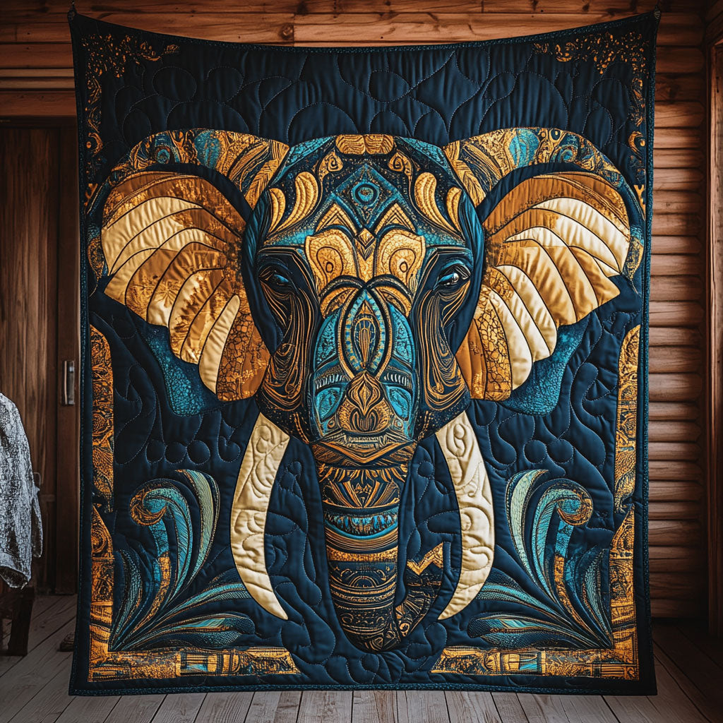 Tribal Elephant CW0506045CL Quilt