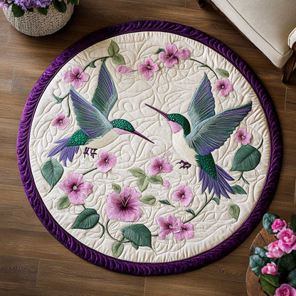 Hummingbird Whisper WN1903087CL Quilted Round Mat