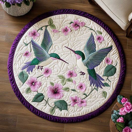 Hummingbird Whisper WN1903087CL Quilted Round Mat