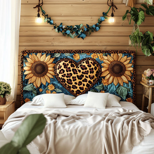 Sunflower Leopard Whisper KL2312013CL Quilted Headboard Slipcover