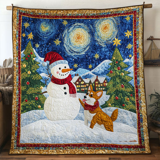 Twinkle Night Snowman WN0511102CL Quilt