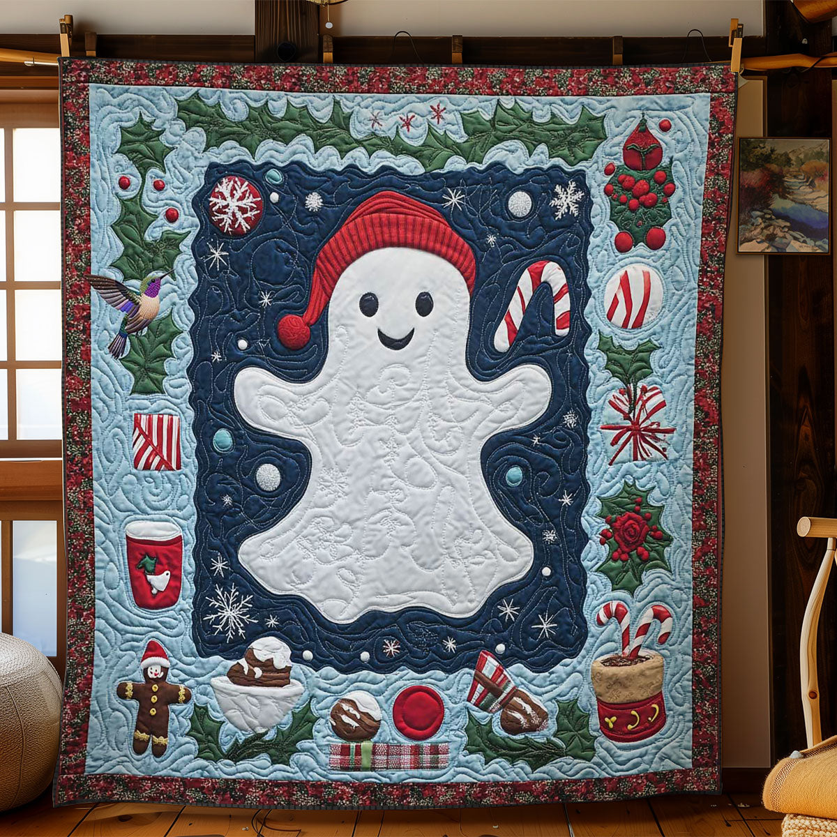 Cheerful Ghost Quilt WN1312002CL Quilt