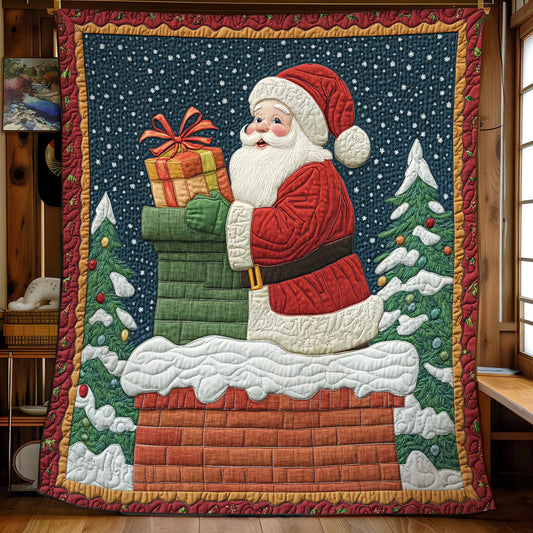 Winter Santa Gift CW1811071CL Quilt