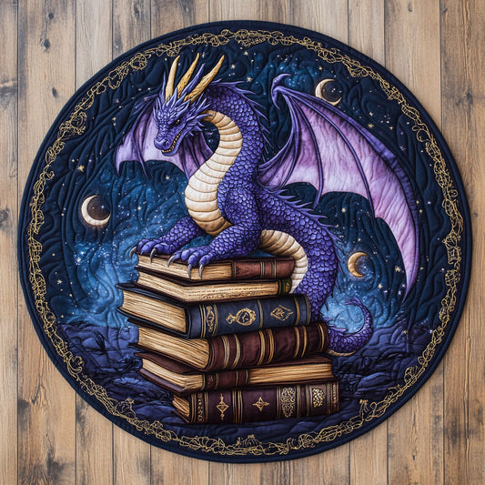 Mystic Dragon Book CW2407052CL Quilted Round Mat