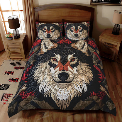 Native American Wolf WJ2310025CL Duvet Cover Set