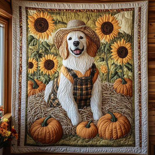 Cozy Golden Retriever CW1906011CL Quilt