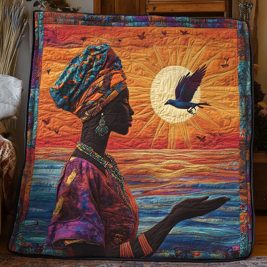 Pretty African Woman WX0406046CL Quilt