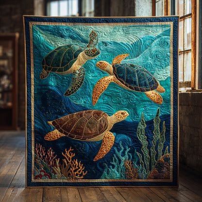 Aqua Journey CW0509031CL Quilt