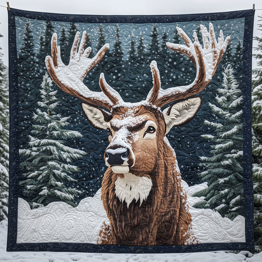 Deer Winter Pine LT1509045CL Quilt