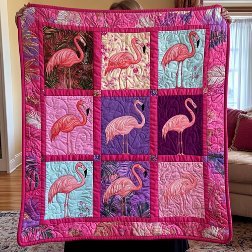 Flamingo Whimsy YR1401024CL Quilt