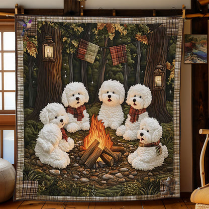 Bichon Fireside Fun WN2811072CL Quilt