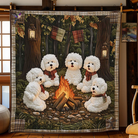 Bichon Fireside Fun WN2811072CL Quilt