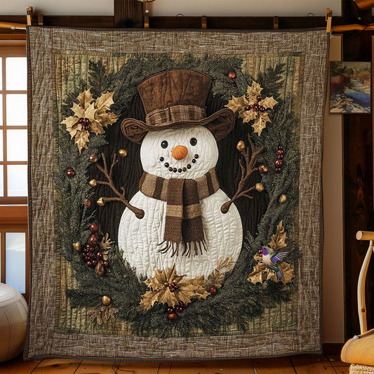 Holiday Snowman WN1211046CL Quilt