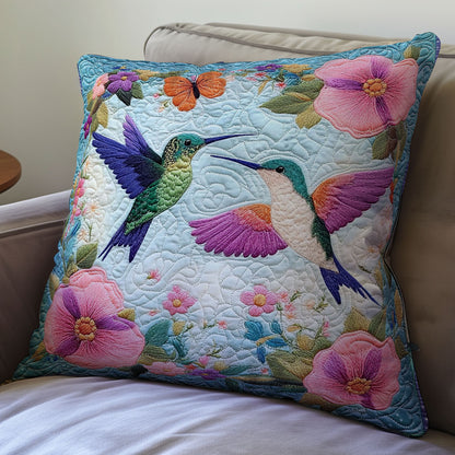 Couple Hummingbird WX2401068CL Quilt Pillow Case