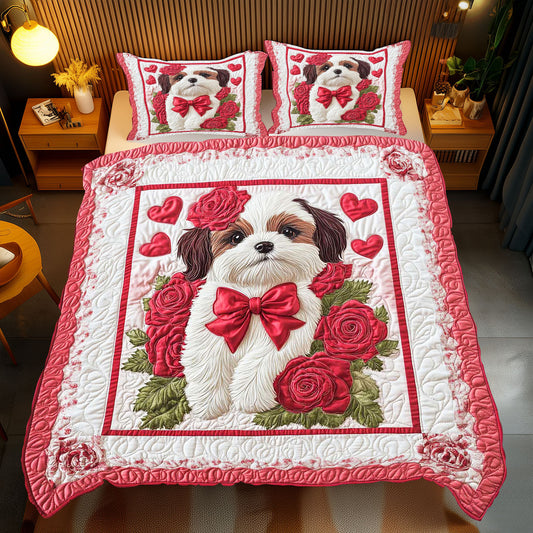 Valentine Shih Tzu WP0701074CL Duvet Cover Set