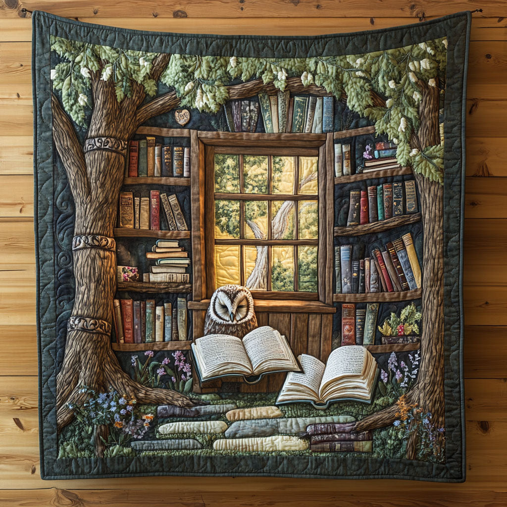 Owl’s Reading Nook CP0306017CL Quilt