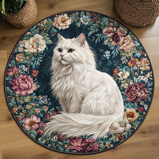 Charming Cat WN1109003CL Quilted Round Mat