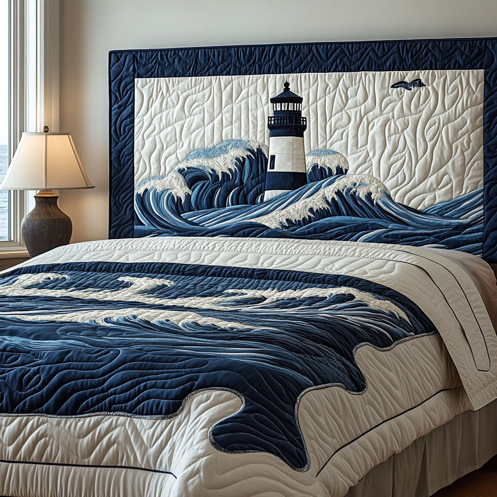 Harbor Glow CP1612005CL Quilted Headboard Slipcover